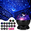 Rotating Star & Moon Galaxy Night Light Projector - alternate view 2