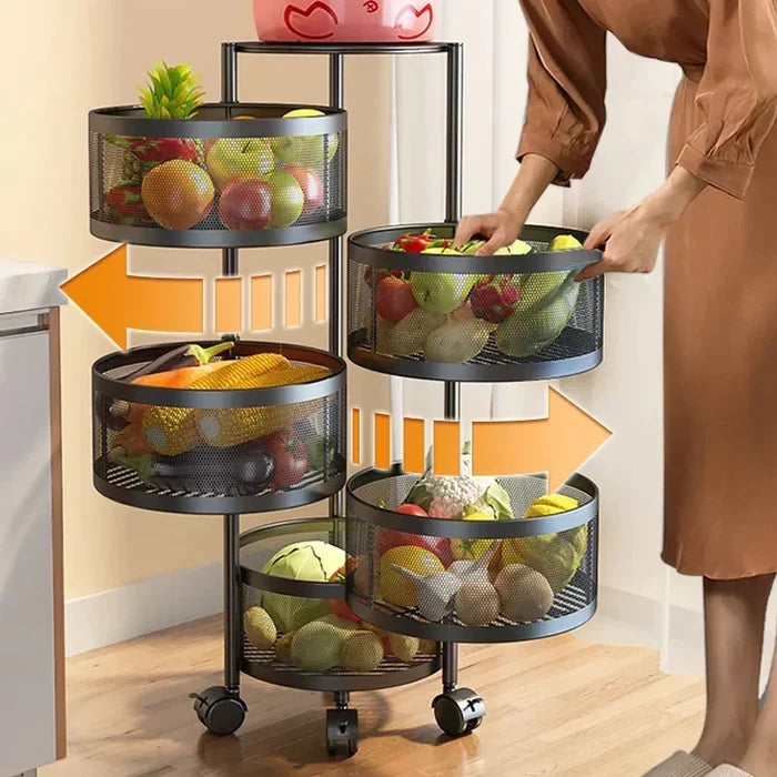 Premium Round Metal Trolley - alternate view 8