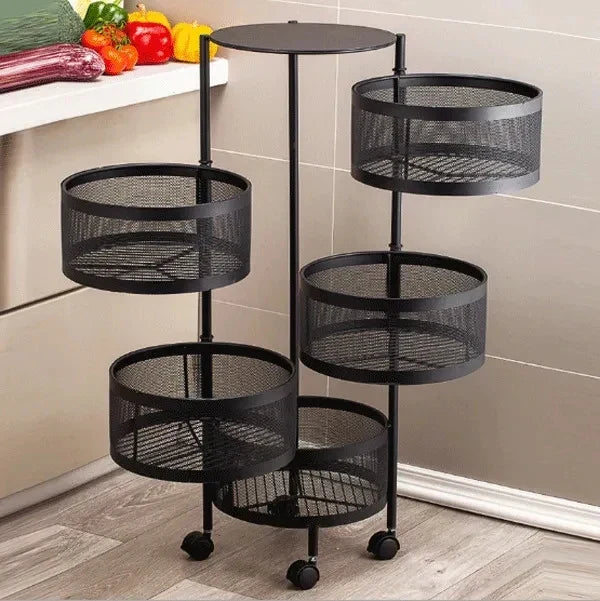 Premium Round Metal Trolley - alternate view 6