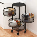 Premium Round Metal Trolley - alternate view 2