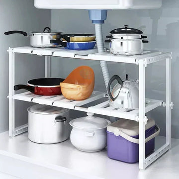 Adjustable Under Sink Shelf