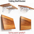 Wall-Mounted Folding Shelf Brackets
