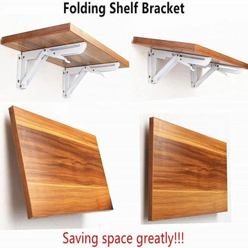 Wall-Mounted Folding Shelf Brackets