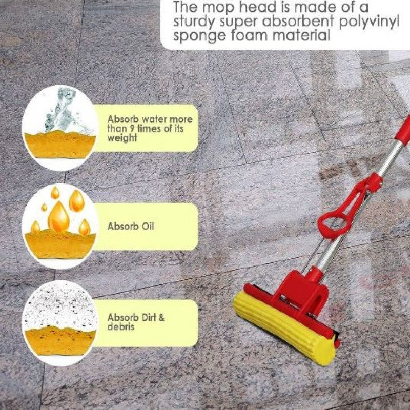 Super Absorbent PVA Double Roller Sponge Mop - alternate view 3