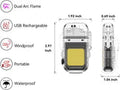 Rechargeable ARC Electric Lighter with COB Light - alternate view 4