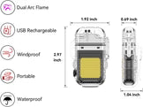 Rechargeable ARC Electric Lighter with COB Light - alternate view 4