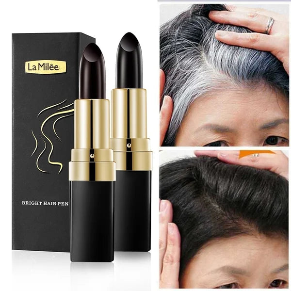 Hair root touch-up comb pen in black and brown shades