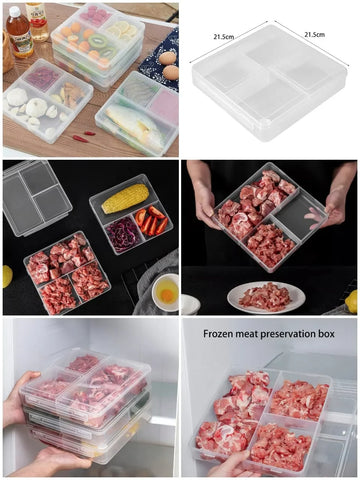 3 Grids Plastic Storage Box