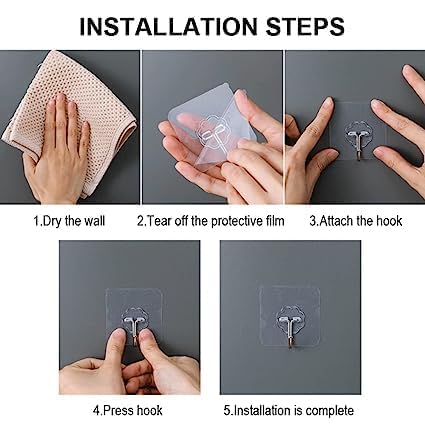 Self Adhesive Screw Hook (Pack of 5) - alternate view 5