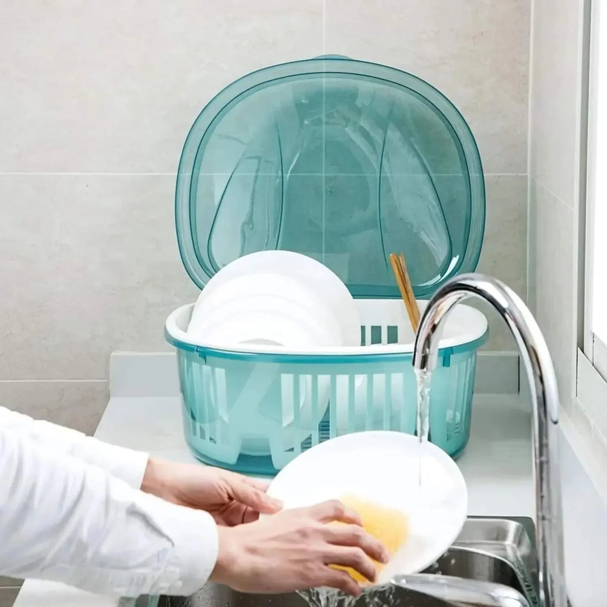 Kitchen Dish Rack With Lid - alternate view 7