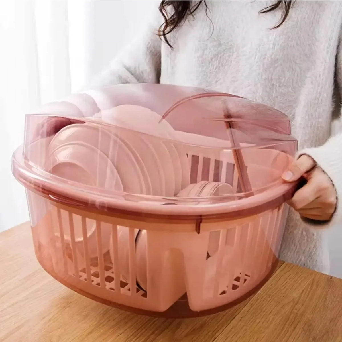 Kitchen Dish Rack With Lid - alternate view 4