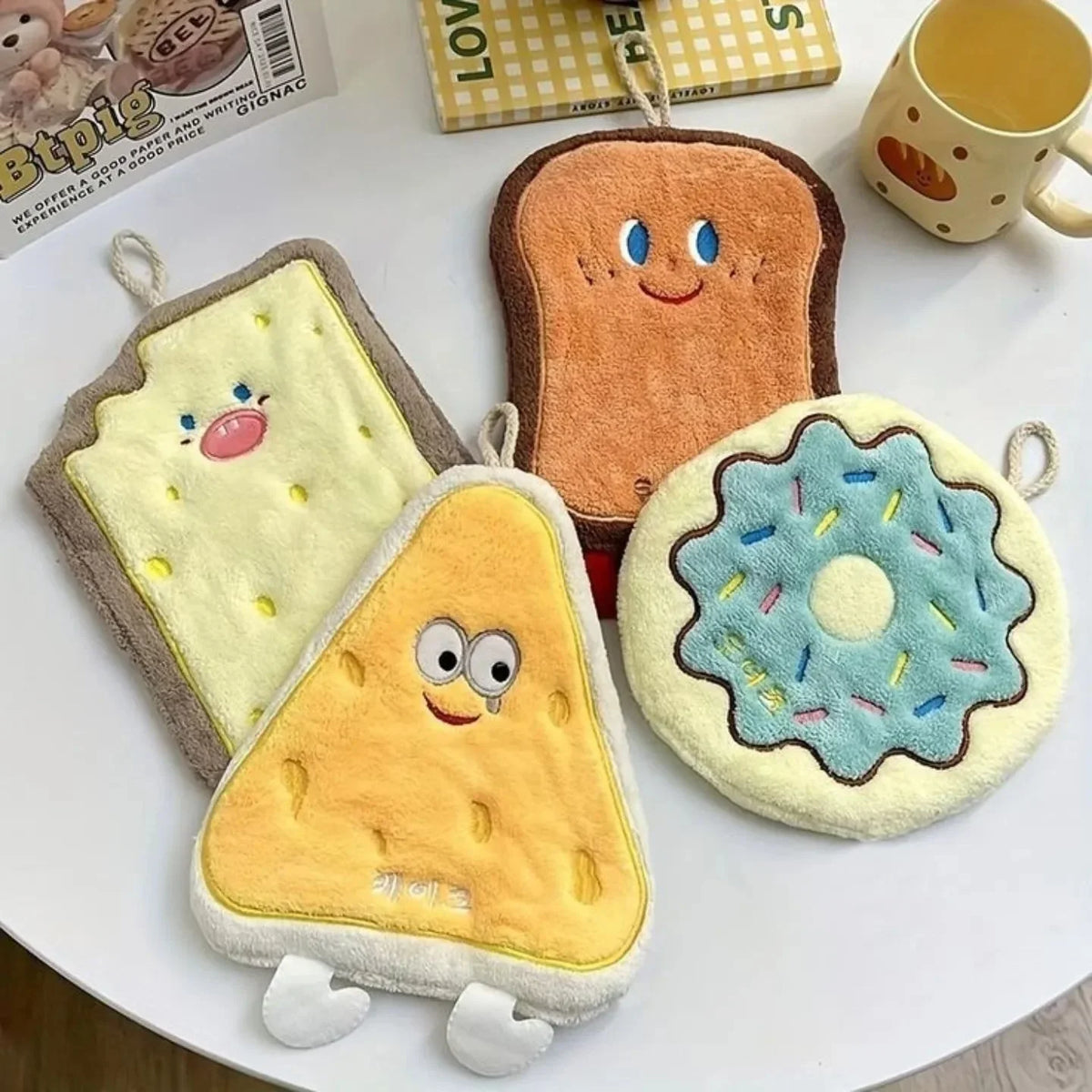 Cute Bread-Shaped Kitchen Cleaning Towel