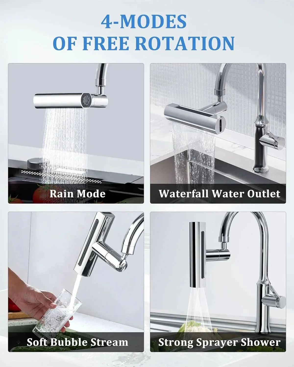 360° Rotating Sink Faucet Sprayer - alternate view 5