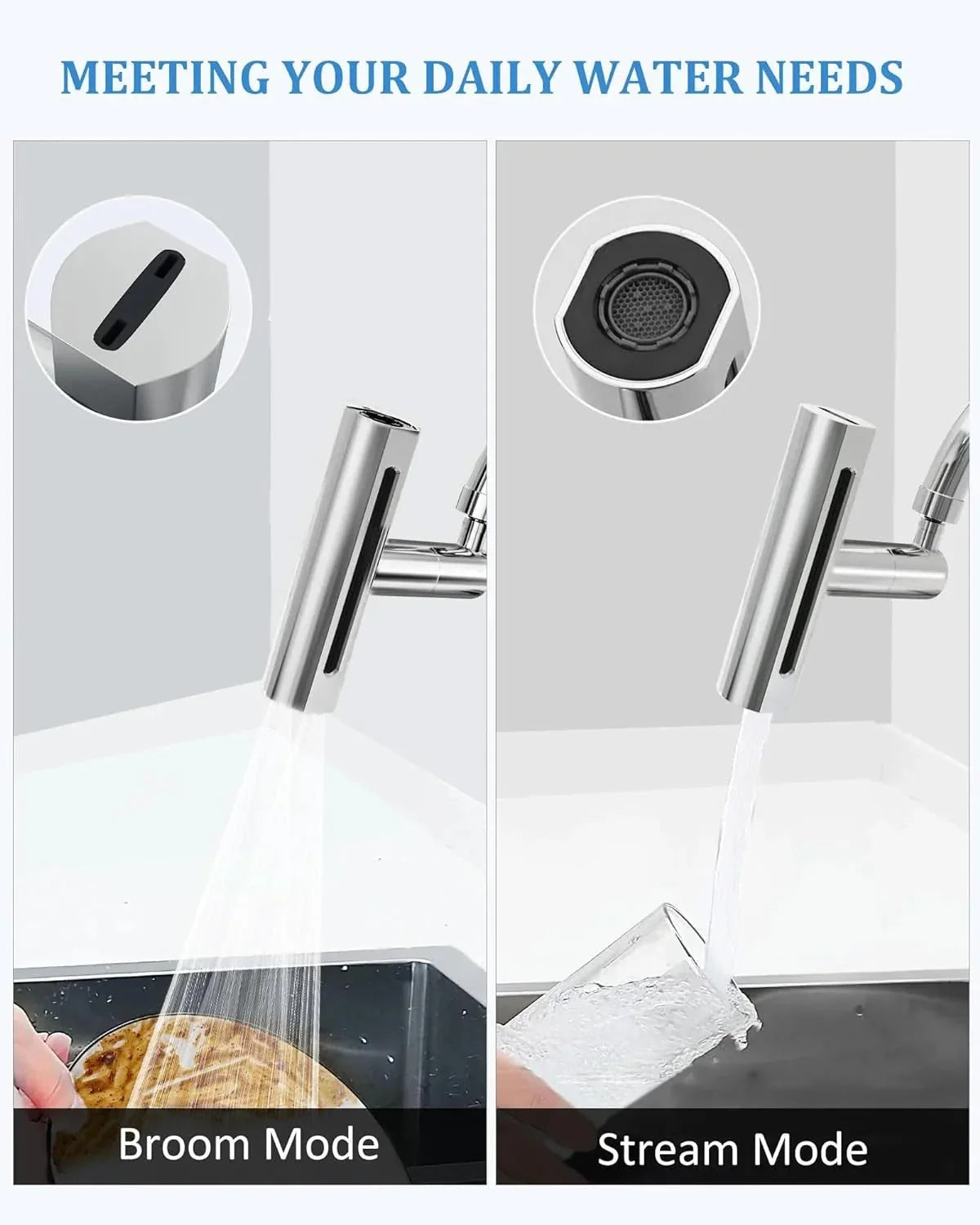 360° Rotating Sink Faucet Sprayer - alternate view 6
