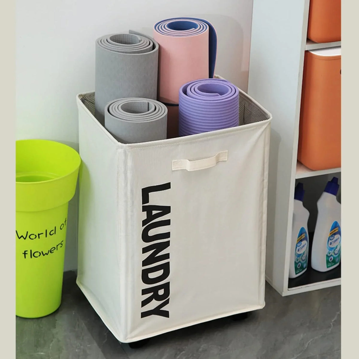Laundry Basket with Wheels - alternate view 3