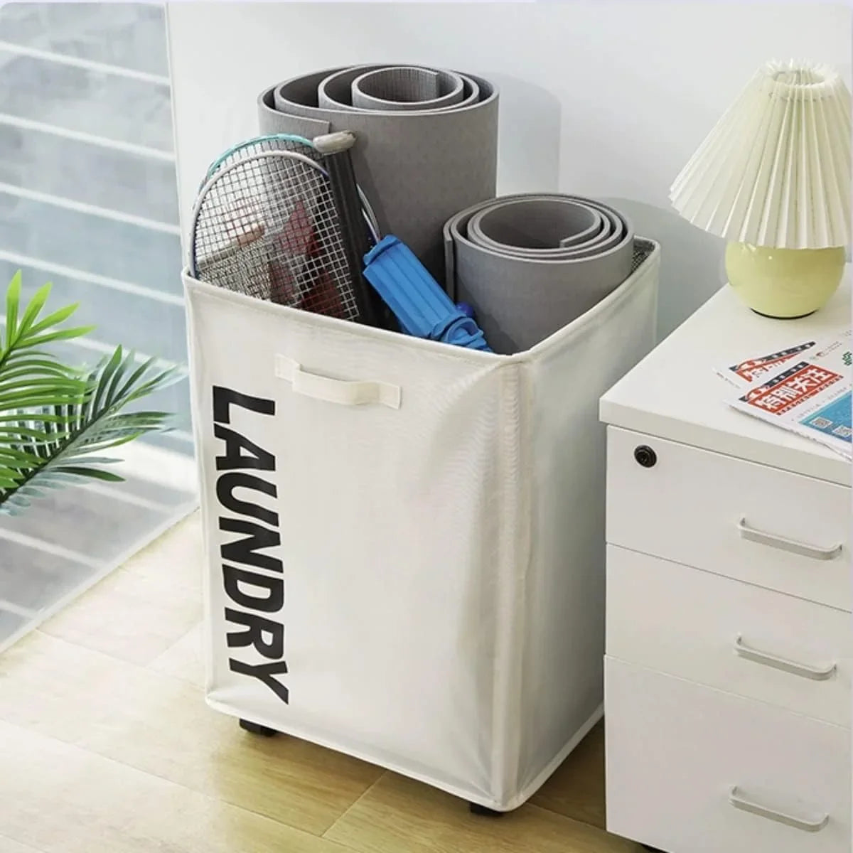 Laundry Basket with Wheels - alternate view 4