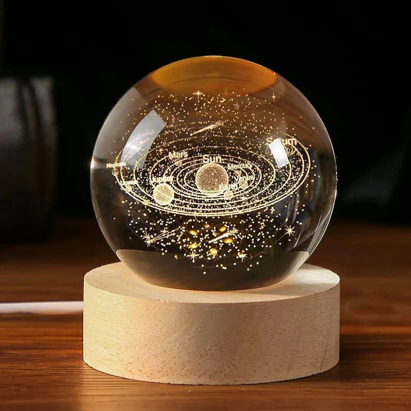 3D Solar System Crystal Ball Light - alternate view 5