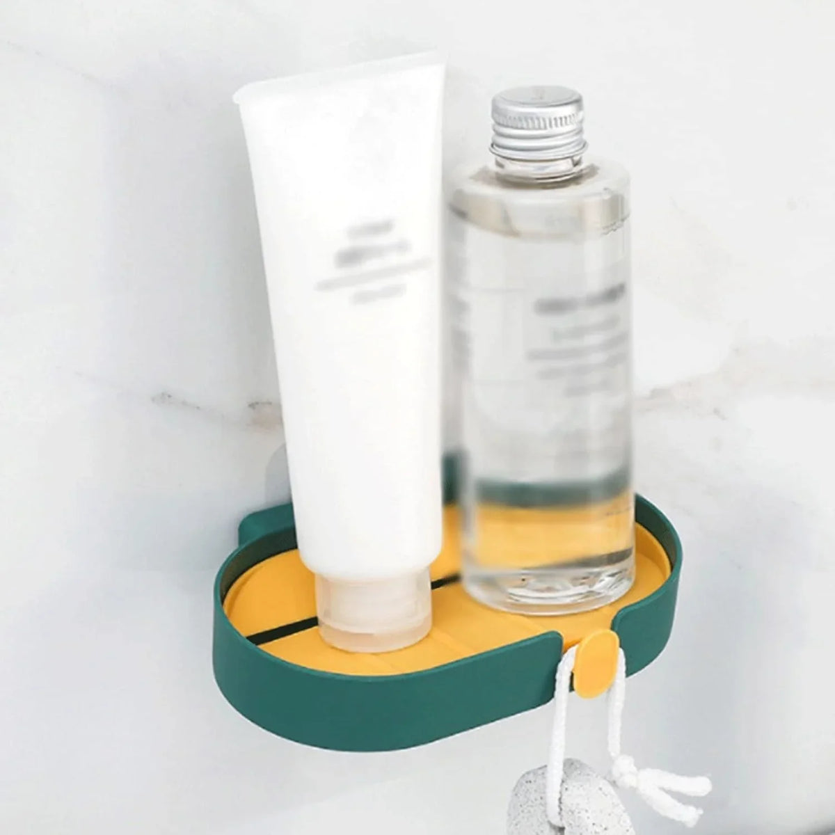 Wall-Mounted Double Drain Soap Tray