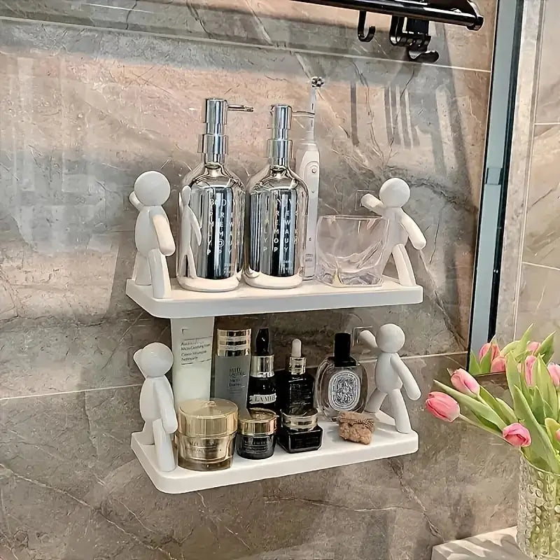 Modern Humanoid Plastic Wall-Mounted Storage Shelf - alternate view 2