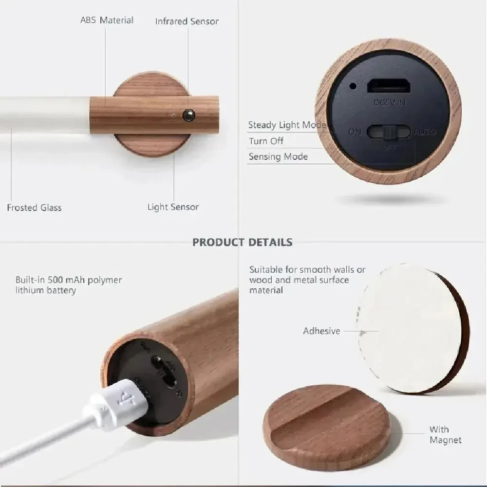 Rechargeable Wood LED Light - alternate view 6