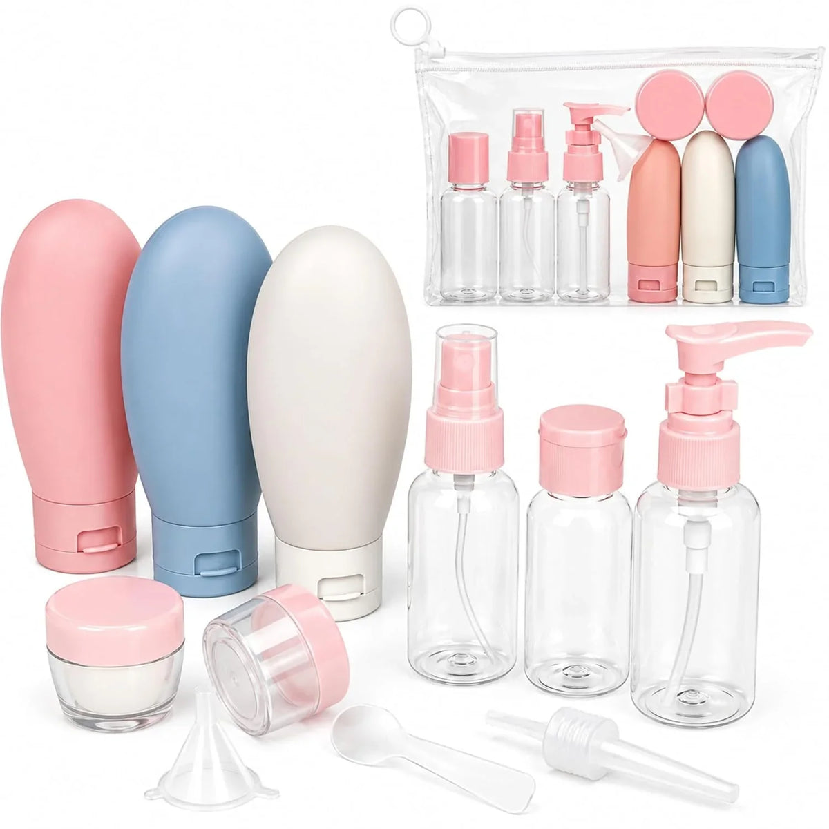 11 Pcs Travel Cosmetic Bottle Set