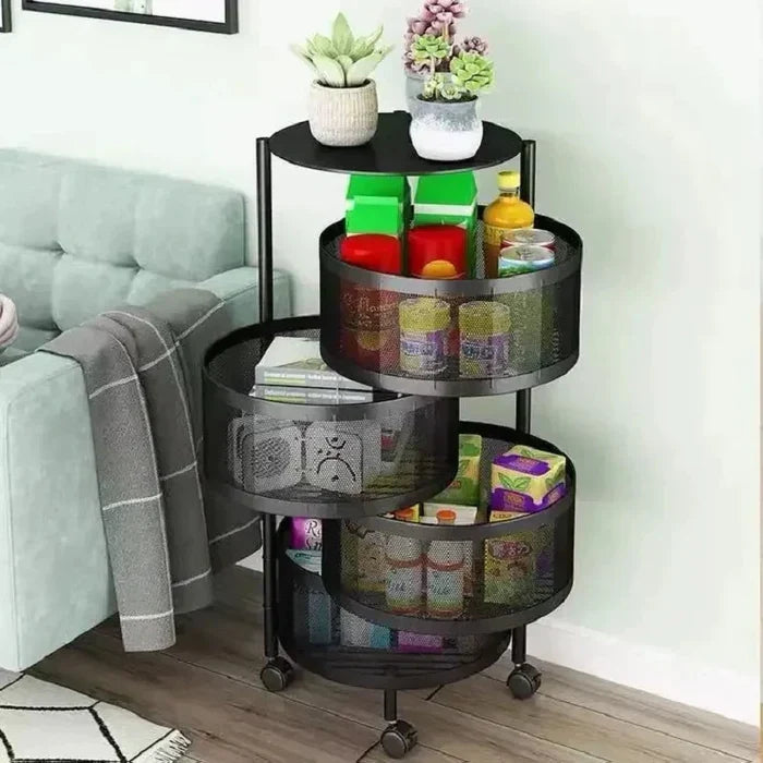 Premium Round Metal Trolley - alternate view 5