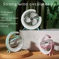 USB Desk Fan With LED Light - alternate view 2