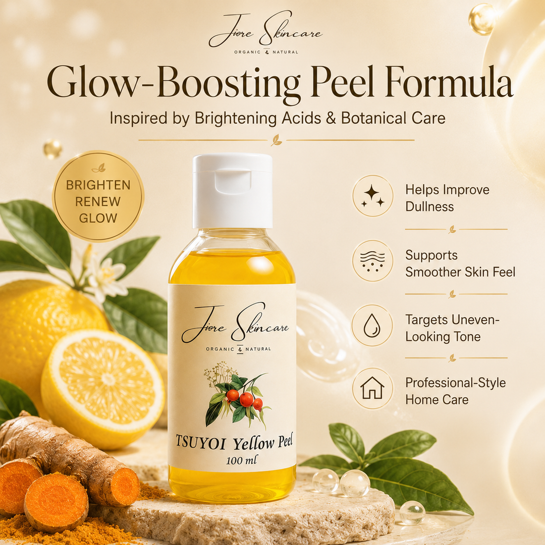 Yellow Skin Brightening Peel - 30 Sec Formula