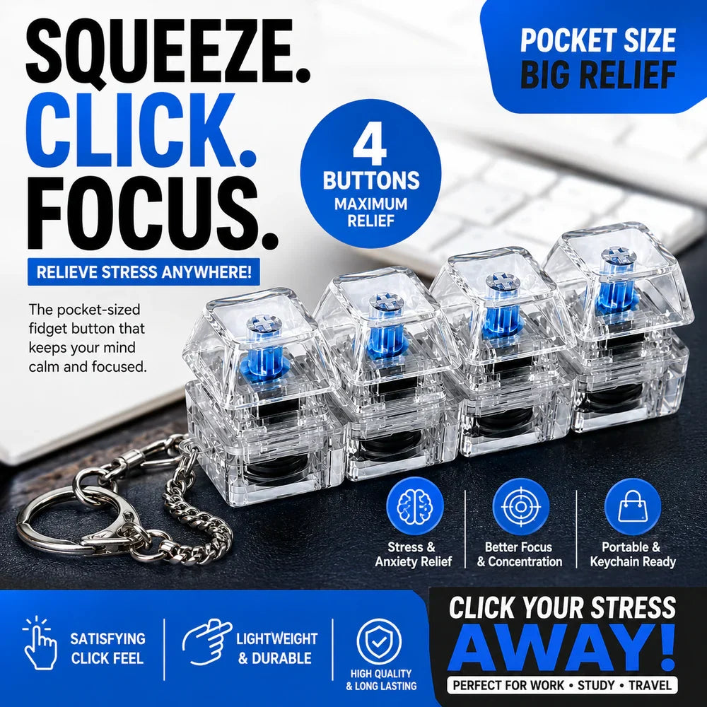 Fidget Clicker Keychain