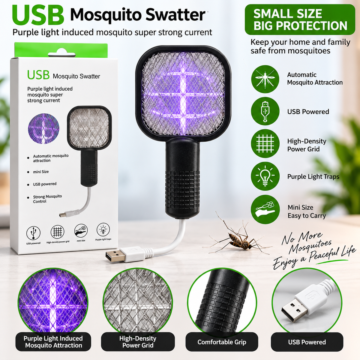 USB Mosquito Swatter - alternate view 2