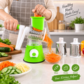 Manual Rotary Vegetable Slicer, Grater & Shredder - alternate view 3