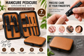 7-Piece Manicure Pedicure Grooming Kit