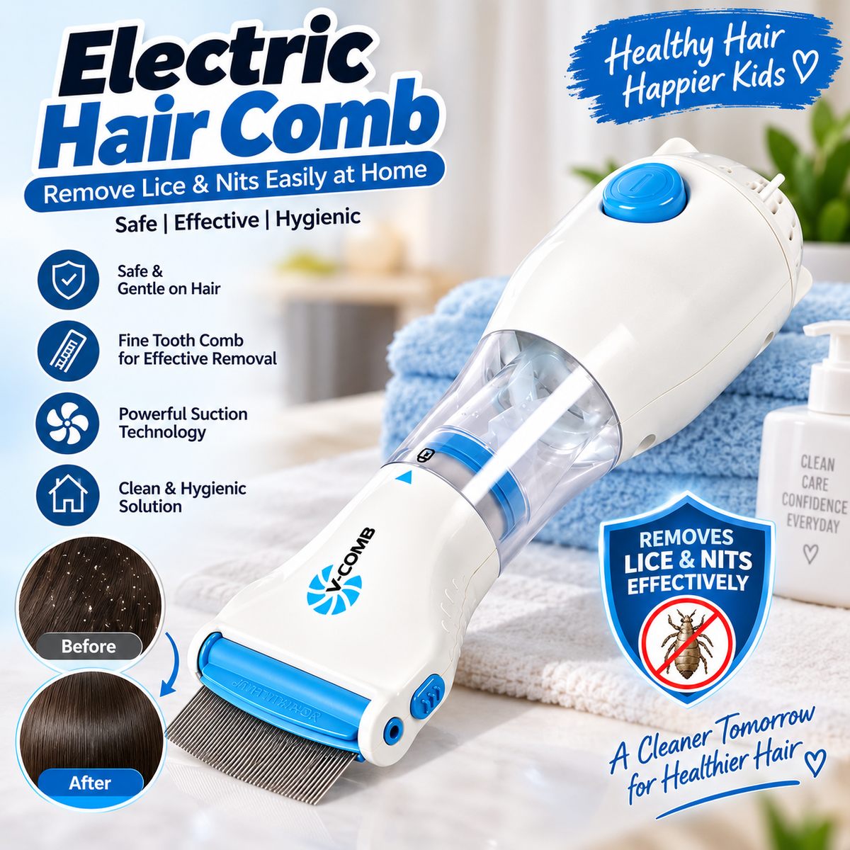 Electric Lice & Nit Removal Comb