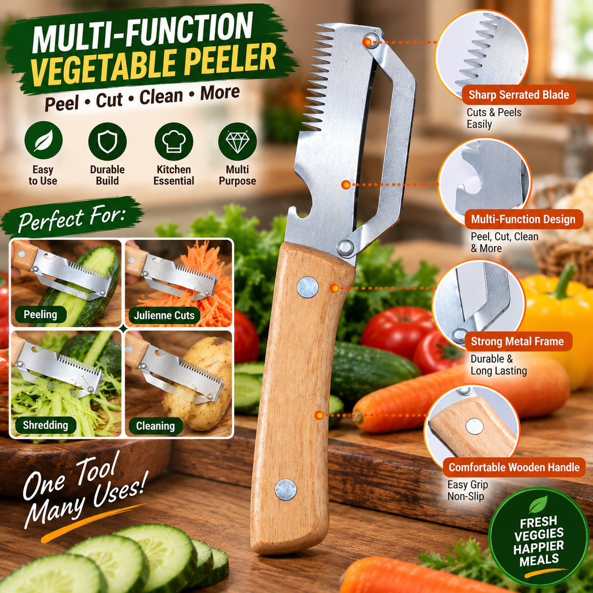 Multi-Function Vegetable Peeler