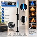 Rechargeable Torch Lighter – Windproof Jet Flame