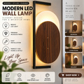 Luxury LED Wall Lamp – Modern Wooden Design