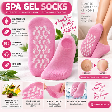 Premium Spa Gel Socks – Soft & Smooth Feet Care