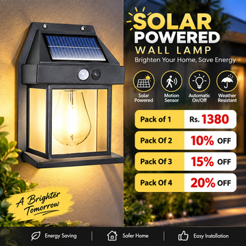 Solar Wall Light with Motion Sensor