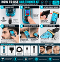 Professional Rechargeable Hair Clipper Kit - alternate view 3
