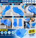 Silicone Dishwashing & Cleaning Gloves - alternate view 3