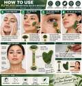 Jade Facial Roller & Gua Sha Massager - alternate view 2