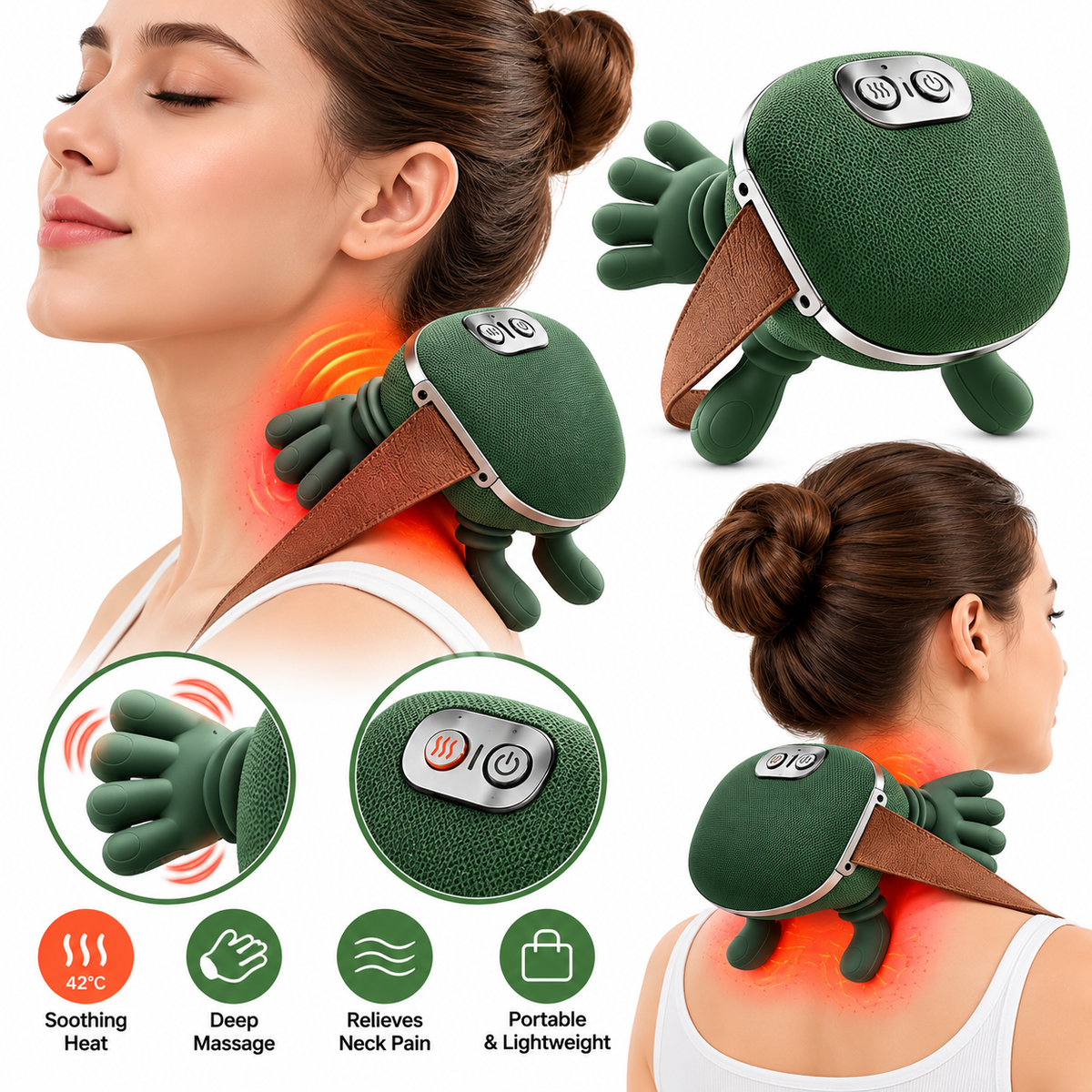 3D Neck Massager with Heat