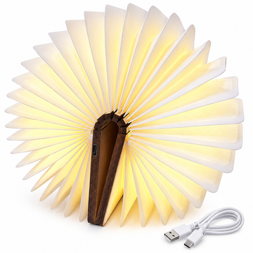 Foldable Book Lamp – Rechargeable LED Night Light