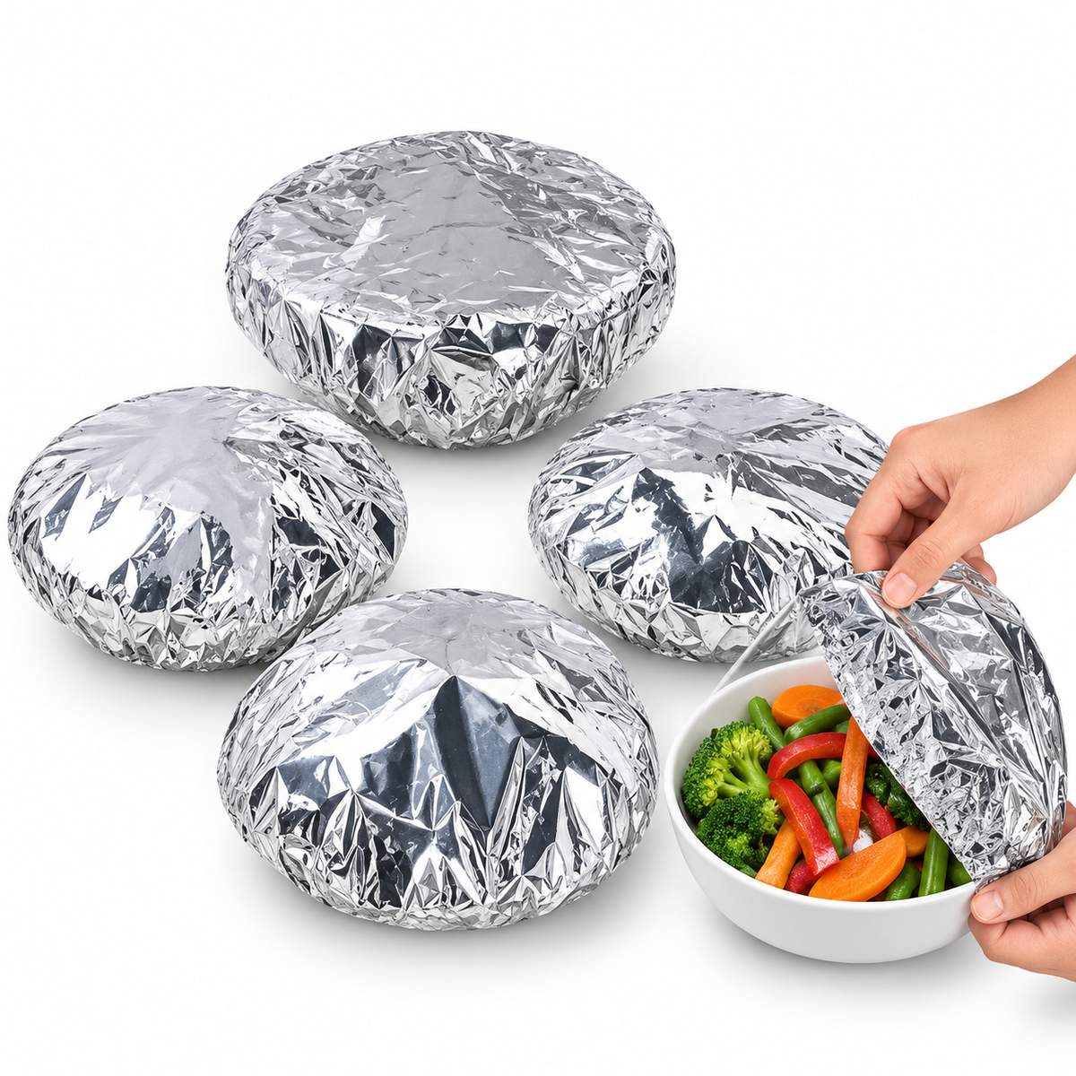 Reusable Foil Food Covers (10 pcs)