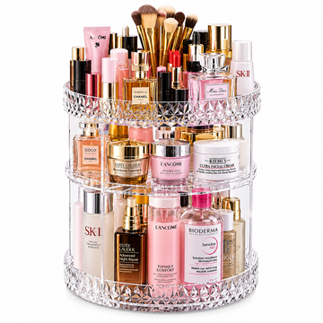 Glamorous 360° Makeup Organiser Display
