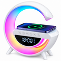 Wireless Charging Lamp with Bluetooth Speaker & Clock