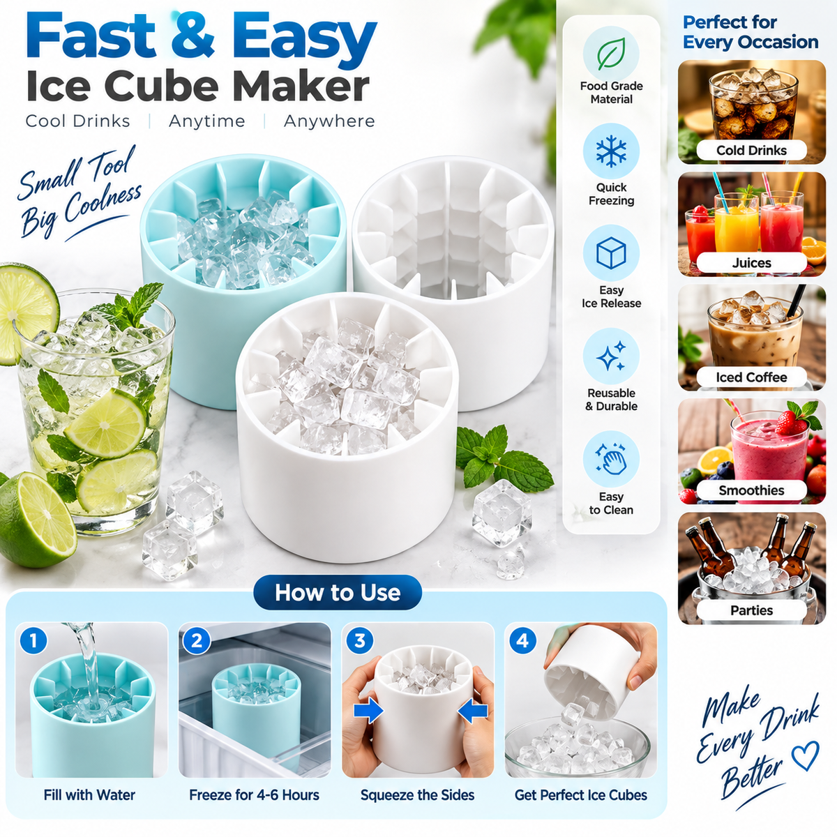 Reusable Ice Cube Maker - alternate view 2