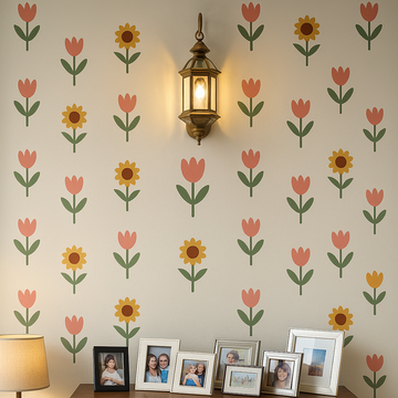 DIY High Quality Tulip & Sunflower Wall Stickers™