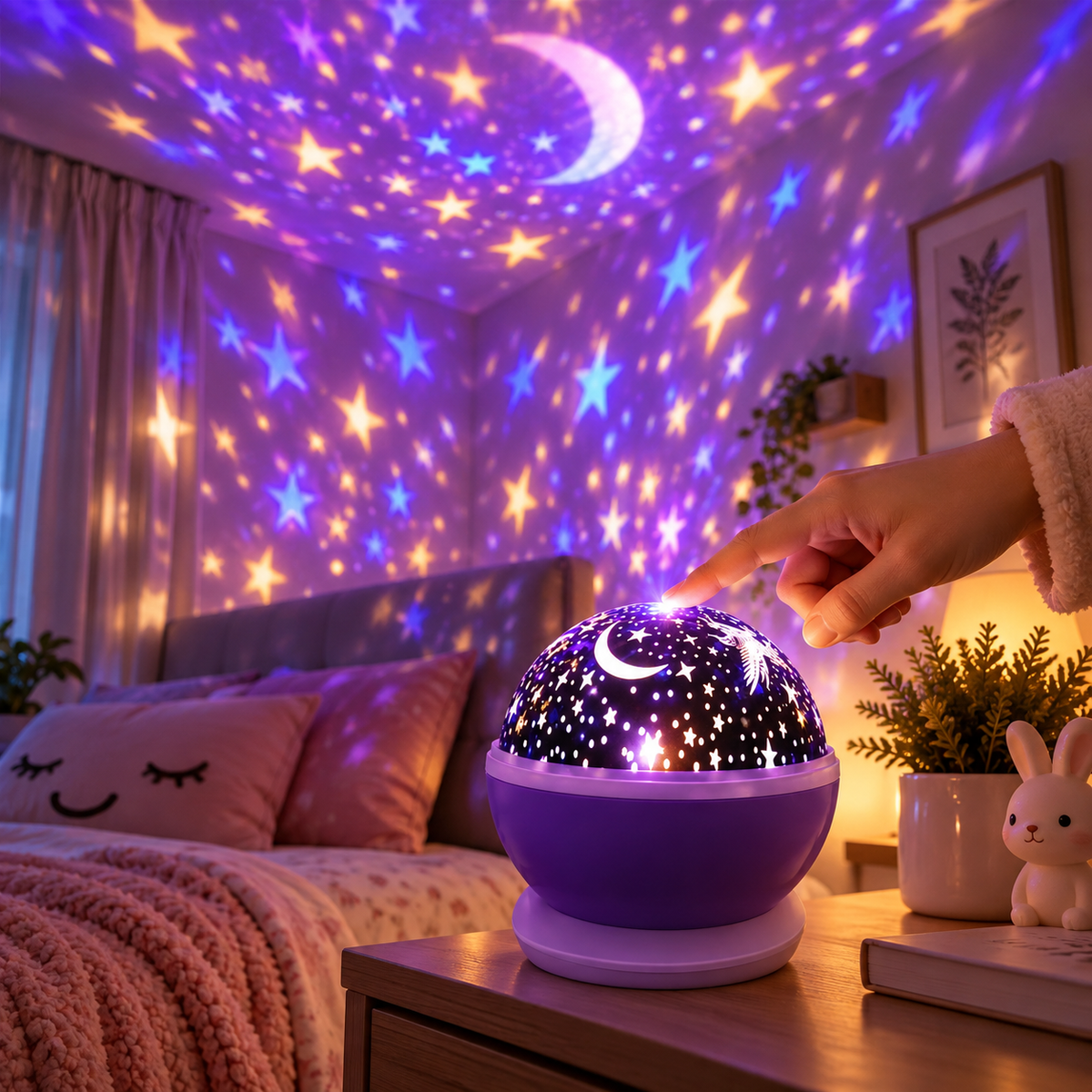 Cozy Starry Night Projector Bedroom - alternate view 2