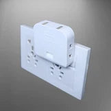 4-in-1 Rotating Wall Socket Extension with 2 USB Ports - alternate view 7